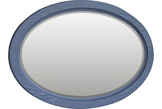 Зеркало «Флорентина 2675» БМ851, Голубой агат, массив+шпон