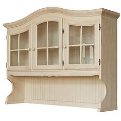 Фото - Секция - витрина 3д «Лотос» БМ2.701.4.09-01(1077-01), массив сосны, Брашированный крем