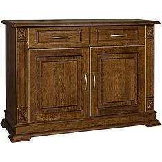 Фото - Тумба «Верди Классик» П1.0487.0.02, массив дуба, Черешня с золочением