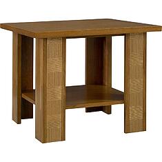 Фото - Стол журнальный «Тунис» П6.343.0.10 (П343.10Ш), ДСП+шпон, дуб рустикаль с золочением