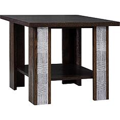 Фото - Стол журнальный «Тунис» П6.343.0.10 (П343.10Ш), ДСП+шпон, Венге с серебром