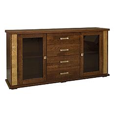 Фото - Тумба комбинированная «Тунис» П6.343.0.03 (П343.03Ш), Черешня с золочением