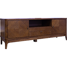 Фото - Тумба ТВ «Армани» П1.135.0.10, массив (сращенный мебельный щит) дуба, Черешня