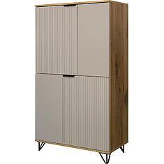 Фото - Шкаф «Рокси» П6.948.0.03, ЛДСП, Пепел Софт+Дуб Нокс