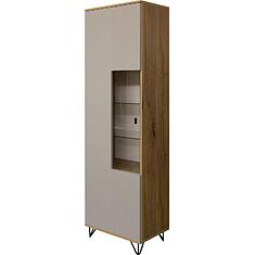 Фото - Шкаф «Рокси» П6.948.0.01, ЛДСП, Пепел Софт+Дуб Нокс