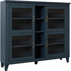 Фото - Шкаф «Амадей» П6.635.0.22, массив дуба, Королевский синий