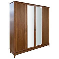 Фото - Шкаф для одежды 4д «Вилора» БМБМ2.775.1.27-01, ДСП+шпон, Коньяк