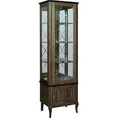 Фото - Шкаф с витриной «Нокс» П4.988.0.01, массив дуба, Табак