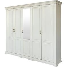 Фото - Шкаф для одежды 5д «Верди Классик» П3.0487.1.27, массив дуба, Слоновая кость