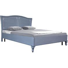 Фото - Кровать 2-16 «Флорентина 2727» БМ851, МДФ, облицованная шпоном дуба, голубой агат, без механизма, 2000x1600 мм, 2063×1788×1178