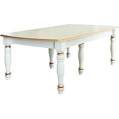 Фото - Стол обеденный «Верди Классик» П3.0487.4.38, Слоновая кость с золочением