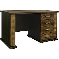 Фото - Стол письменный «Тунис» П6.343.2.25 (П343.25-1Ш), ДСП+шпон, Венге c золочением