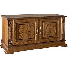 Фото - Тумба для обуви «Верди Классик» П3.0487.3.25, массив дуба, Черешня с золочением