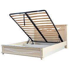 Фото - Кровать 2-16 «Валенсия Классик» П3.0589.1.07, массив березы, Античная темпера с серебром, 2000х1600 мм, 2131х1794х1031