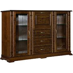 Фото - Тумба «Верди Классик» П1.0487.0.12, массив дуба, Черешня с золочением