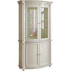 Фото - Шкаф комбинированный 2д «Валенсия Д Классик» П3.0591.0.02, массив дуба, Слоновая кость с серебром