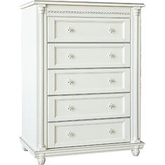 Фото - Комод «Валенсия Д Классик» П3.0591.1.14, массив дуба, Слоновая кость с серебром