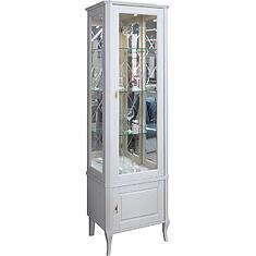 Фото - Шкаф с витриной «Нокс» П4.988.0.01, массив дуба, Белый матовый