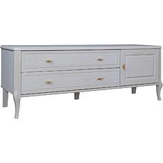 Фото - Тумба ТВ «Нокс» П4.988.0.10, массив дуба, Белый матовый