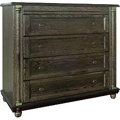 Фото - Комод «Валенсия Д Классик» П3.0591.1.13, массив дуба, Табак