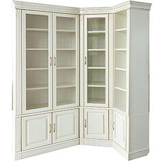 Фото - Набор мебели для библиотеки «Верди Классик» П3.0487.2.05, массив дуба, Слоновая кость с золочением