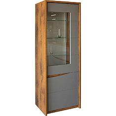 Фото - Шкаф «Монако» П6.528.0.01, МДФ+ПВХ, Дуб Саттер+Серый Мокко