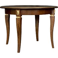 Фото - Стол «Милана 12А» П4.265.0.27(318.08), массив дуба, Черешня с золочением