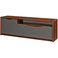 Фото - Тумба под ТВ «Монако» П6.528.0.02, МДФ+ПВХ, Дуб Саттер+Серый Мокко