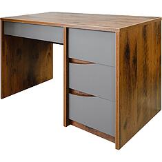 Фото - Стол письменный «Монако» П6.528.2.15 (П510.15-1), МДФ+ПВХ, Дуб Саттер+Серый Мокко