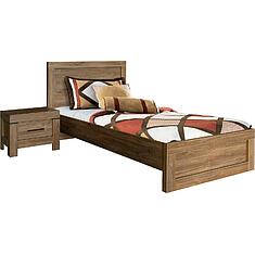 Фото - Кровать одинарная «Гранде» П6.606.1.09 (П622.09), ЛДСП, Дуб Стирлинг, 2000x900 мм, 2085×1120×954