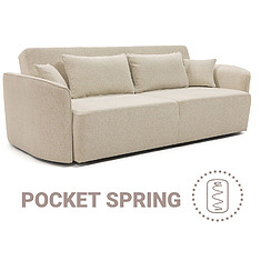 Фото - 3-х местный диван «Говард» (3м), ткань, 19 группа, с механизмом