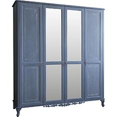 Фото - Шкаф для одежды 4д «Флорентина» БМ2.851.1.27-01(2678-01), МДФ, облицованная шпоном дуба, голубой агат