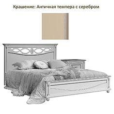 Фото - Кровать «Валенсия Классик», массив березы, Античная темпера с серебром, 2000x1800 мм, 2131х1994х1031