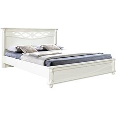 Фото - Кровать двойная «Валенсия Д Классик», массив дуба, Слоновая кость, 2000x1600 мм, 2131х1794х1031