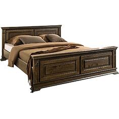 Фото - Кровать двойная «Верди Классик» с высоким изножьем П3.0487.1.12, массив дуба, Венге, без механизма, 2000х1200 мм, 2187х1374х851