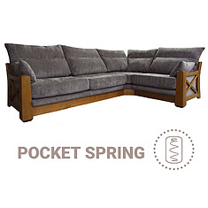 Фото - Угловой диван «Магнат люкс» (3mL/R901R/L), ткань, 21 группа, с механизмом