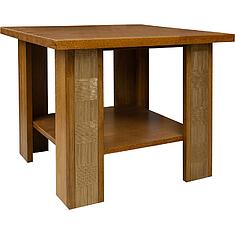 Фото - Стол журнальный «Тунис» П6.343.0.10 (П343.10Ш), ДСП+шпон, Медовый с золочением