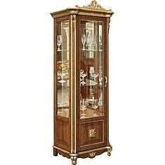 Фото - Шкаф-витрина «Алези Люкс» П1.349.0.08-01 (П350.08-01л), массив дуба, Античная бронза с золочением