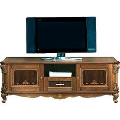 Фото - Тумба ТВ «Альба» П4.485.0.02 (П485.02с), Палисандр с золочением