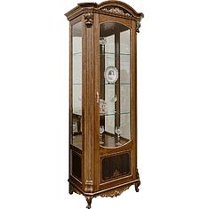 Фото - Шкаф-витрина «Альба» П4.485.0.08 (П485.08), массив дуба, Палисандр с золочением