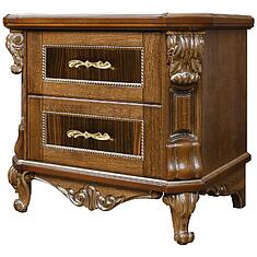 Фото - Тумба прикроватная «Альба» П4.485.1.03 (П524.03с), Палисандр с золочением