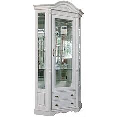 Фото - Шкаф-витрина угловая «Паола» БМ2.671.0.07(2115), массив дуба, Розовый пепел