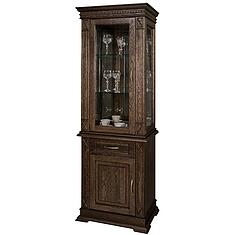 Фото - Шкаф комбинированный «Верди Классик» П1.0487.0.34-01, массив дуба, Табак