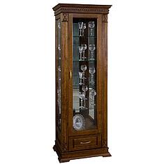 Фото - Шкаф-витрина «Верди Классик» П1.0487.0.11, массив дуба, Черешня