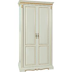 Фото - Шкаф «Милана 10» П4.265.1.10(294.10), массив дуба, Слоновая кость с золочением