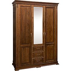 Фото - Шкаф для одежды 3д «Верди Классик» П3.0487.1.25, массив дуба, Черешня с золочением