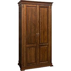 Фото - Шкаф для одежды 2д «Верди Классик» П3.0487.1.26, массив дуба, Черешня с золочением