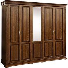 Фото - Шкаф для одежды 5д «Верди Классик» П3.0487.1.27, массив дуба, Черешня