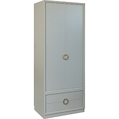 Фото - Шкаф для одежды 2д «Флора» П6.980.1.01, ЛДСП, Пепел