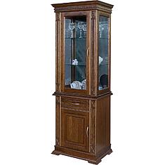 Фото - Шкаф комбинированный «Верди Классик» П1.0487.0.34-01, массив дуба, Черешня с золочением